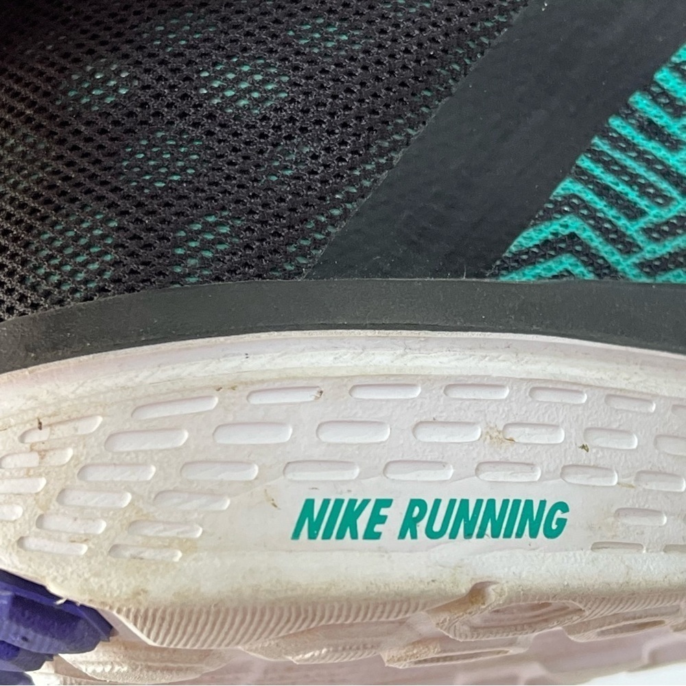 Nike FS Lite Run 3 Running Women’s Black Teal Athletic Shoes Size 10 Lightweight - Picture 9 of 12